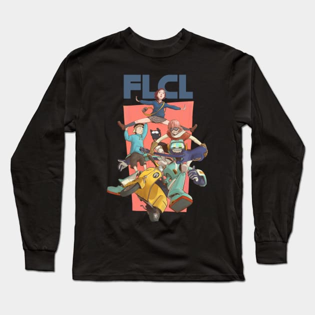 FLCL Long Sleeve T-Shirt by sandangmurah